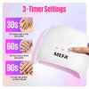 MEFA UV Nail Lamp with UV Gloves, 72W UV Light for Gel Nails with 21pcs Lamp Beads, 3 Times UV Dryer for Gel Nail Polish Fast Curing, Professional UPF99+ UV Gloves for Gel Manicures for Women Salon