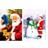 Expo_Plus 24 Christmas Cards Featuring Vintage Santa Claus (2 Designs, Holiday Greeting Cards with Envelopes)