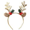 CIVFCRT Christmas Headbands Hair Bands Christmas Glitter Elk Antlers Headbands Holiday Party Gift Costume for Women Costume Accessory