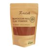 Raslok Moroccan Red Clay Powder 100g | 3.52 oz. | Suitable for Face Mask, Scrub,Soaps,Bath Bombs, Body Wraps | Very Fine Powder | No Additives | Detoxifies, Removes impurities