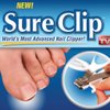 Sure Clip, World's Most Advanced Fingernail Clipper Magnifying Lens LED Light Wide Non- Slip Grip As Seen On Tv