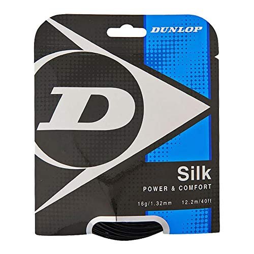 DUNLOP Silk (17-1.25mm) Tennis String Set (Black)
