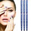 Ycyan 3Pcs Oval & Flat & Angled UV Gel Nail Brush Set, Professional Nail Art Design Brushes for Polygel UV Builder Gel Nails Extension