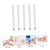 Gogogmee 30pcs Absorb white pencil nail art gems dotting pen manicure tools white nail whitening pencil Nail Rhinestone Picker Dotting Tool Wood Pen White Nail Pencil crayon pickup