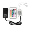 GALYGG 24 Key IR Remote Controller Wireless, Rectifier Control Box, DC 12V 2A Power Supply Plug Adapter for 2835 3528 5050 RGB LED Strip Lights Flexible Tape Lighting