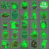 CHARLENT Glow in The Dark Easter Temporary Tattoos for Kids - 74 Individually Sheets Luminous Easter Egg Bunny Tattoos for Boys Girls Party Favors Goodie Bag Fillers