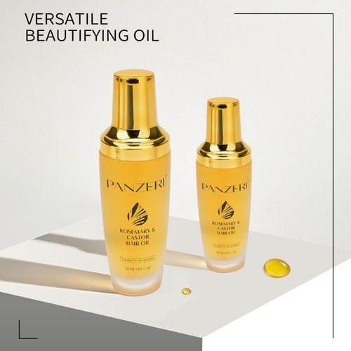 PENZERI Original Hair Oil Serum for Smooth Frizz and Add Shine - 1.69fl oz | with Rosemary Oil & Castor Oil | Hair Strenghtening Treatment Oil | Nourishing & Volumizing For All Hair Types Natural Care