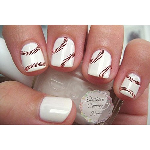 40 Sports Baseball Nail Art Designs Decals