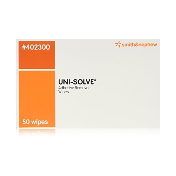 Uni-Solve Adhesive Remover Wipes by Smith and Nephew, Model No - 402300 - 50 ea by Unisolve