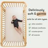 Sleepfull Waterproof Crib Sheet & Toddler Bed Fitted Sheet + Mattress Protector - Soft Eco-Friendly & Hypoallergenic - Made for All Skin Types - Fits Standard Crib Mattress 28"x 52" (Gray)