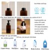 2 Pack Foaming Soap Dispenser 15oz Refillable Foam Liquid Hand Soap Empty Plastic Pump Bottle Container for Bathroom Vanities, Kitchen Sink, Hospital, Clinic, Amber Brown 450ml