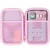 Lebakort Storage Case Compatible with GiiKER Super Slide Puzzle Games Original 500+ Challenges Brain Teaser Puzzle Toys Kids Teens (Pink Case)