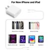 20W USB C Fast Charger for iPad Pro 13/12.9/11 inch, iPad Air 13/11 inch 5/4th Generation, iPad 10th, PD Block with 6.6ft USB C to C Charging Cable