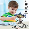 687 Pcs Mechanical Shark Building Block Set with LED Lights for Boys, Movable Ocean Shark Building Toy Set, Deep Sea Animal Building Block Toys Home Decor for Kids Boys 6-12