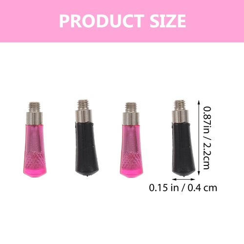 Mipcase 4pcs Hair Scissors Finger Replacement Scissor Parts Stainless Steel Scissors Finger Rest for Hairdressing Scissors and Pet Scissors Random Color