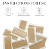 GOO GOO Hair Extension Tape Replacement for Tape in Hair Extensions Double Sided Professional Strong No-Residue Tapes, 72pcs 1.6 * 0.3inch per Piece