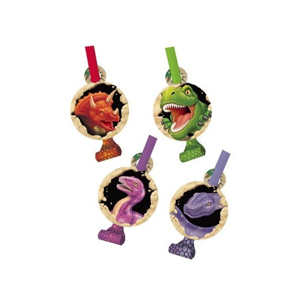Club Pack of 96 Dino Blast Blowout Party Noisemakers