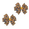 Denim Sunflowers Toddler Hair Bow Set
