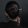 CHOISBEING Wooden Hair Sticks with Simple Tassels Elegant Ebony Vintage Hair Pins Retro Hair Chopsticks for Buns Hair Stick for Long Hair (C)