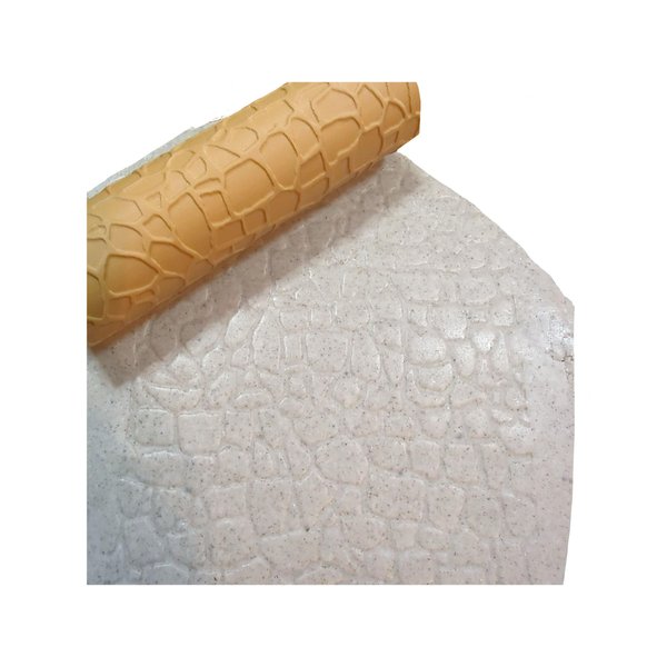 Cobblestone Texture Roller, 4 Inches Tall, Clay texture roller Seamless Design art craft diorama STL Loot Factory Set 1 (Full set of 6)