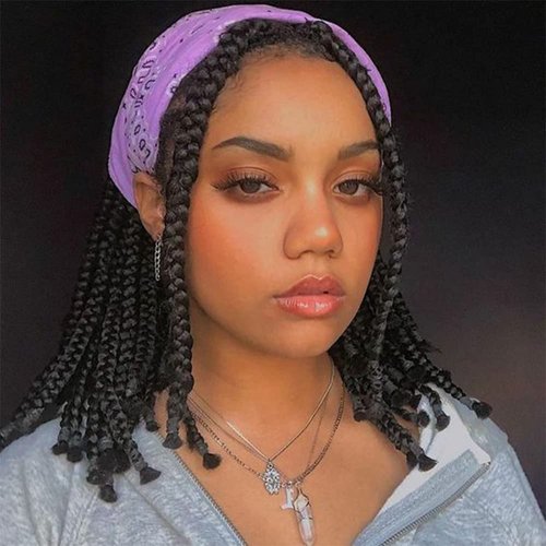 Braiding Hair Professional Pre-stretched Braiding Hair 12 Inch 8 Packs Natural Black Hair Extensions Easy Braid Synthetic Crochet Braiding Hair (12inch,#1B)