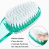 2 Pcs Foot Pumice Stone Brush with Handle 2 in 1, Ooloveminso Large Foot Scrubber Foot File Calluses Remove Suitable for Horniness Foot Spa, Foot Care Smooth Skin (Green)