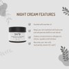 Sapo All Natural Night Cream for Face with Niacinamide, Hyaluronic Acid, Silicone and Lavender Oil - Nourishing, Renewing & Soothing - Firms Aging Skin - 2 Fl Oz