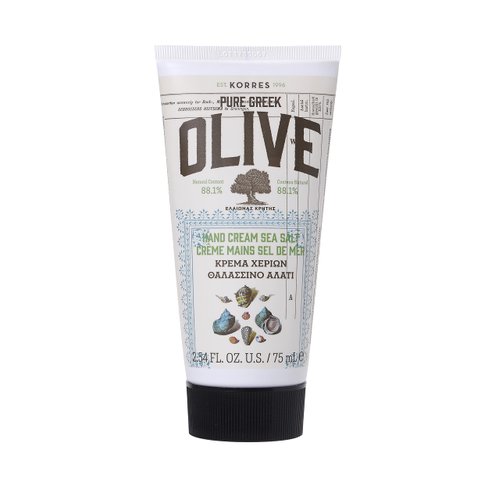 KORRES Olive Hand Cream, Sea Salt, 2.54 fl. oz.