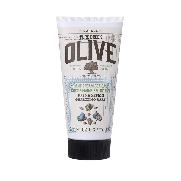 KORRES Olive Hand Cream, Sea Salt, 2.54 fl. oz.