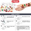 Italy Temporary Tattoos Sticker for Kids Birthday Party Supplies Decorations Party Favors Tattoo Italian Flag Inspiring Italy Travel UEFA Euro Themed Cute Kids Boy Gifts Ideal School Prizes Rewards