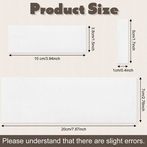 500 Pack Non Woven Body and Facial Wax Strips Waxing Strips Wax Paper Soft Wax Strips for Hair Removal Use, Different Sizes