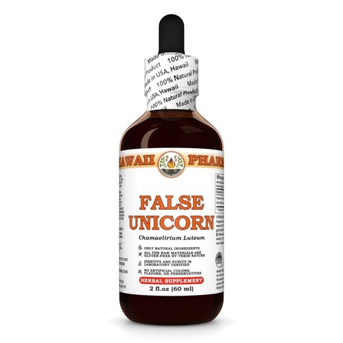 False Unicorn (Chamaelirium Luteum) Dry Root Tincture, Made in Hawaii, All Natural, Vegan, Pure Liquid Extract - 2 fl.oz