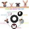 Leitee 3 Pieces Tire Dog Chew Toy Dog Treat Dispenser Toy Indestructible Dog Toy Rubber Dog Tire Toy Black for Small to Medium Dogs Puppy Aggressive Chewers