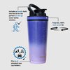 Ice Shaker 26 Oz Stainless Steel Shaker Bottle, Lilac Dreaming - Insulated Gym Water Bottle with Patented Agitator, Reusable for Workouts, Smoothies, Sports