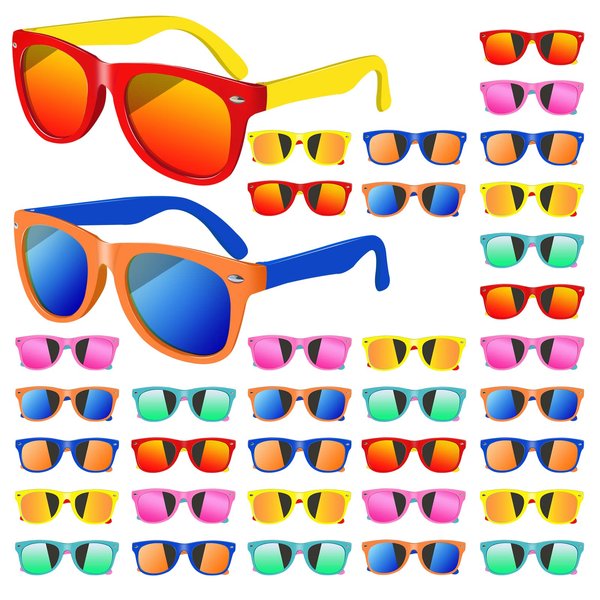 SIOLYAG 36 Pack Kids Sunglasses Bulk,Neon Retro Plastic Sunglasses for Kids,Colorful Novelty Sunglasses with UV400 Protection,Summer Pool Party Favors