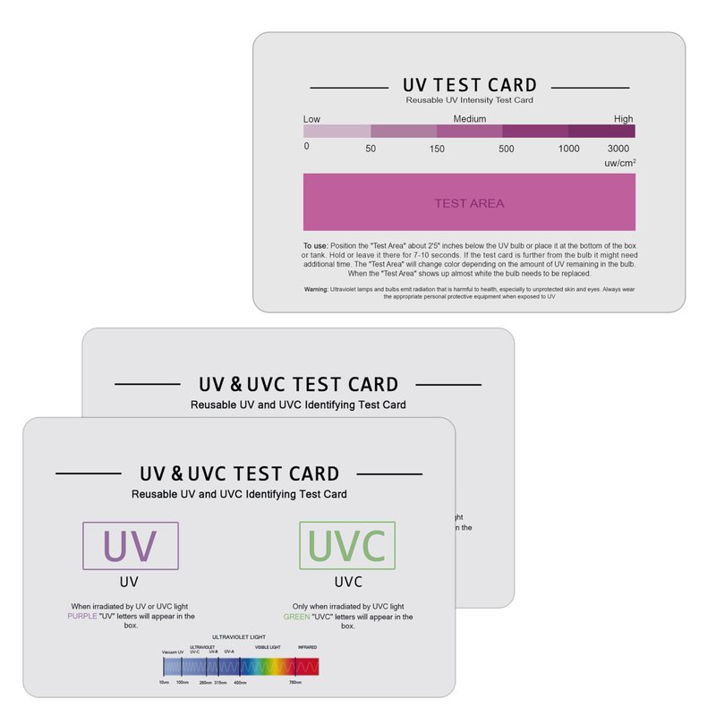 SaiTech IT | UV & UVC Test Card & UV Intensity Test Card | 3-in-1 UV ...