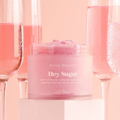 NCLA - Hey, Sugar Body Scrub | Vegan, Cruelty-Free, Clean Skincare (Pink Champagne)