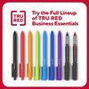 Staples TRU RED Retractable Quick Dry Gel Pens, Medium Point, 0.7mm, Black, Dozen (TR54498-CC)