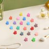 Mini Flower Hair Clip Flower Clips,Colorful Mini Hair Claw Small Hair Clips,Baby Hair Clips Toddler Hair Clips for Women Girls Bangs Strong Grip Tiny Flower Hair Clips (100, Matte Colors)