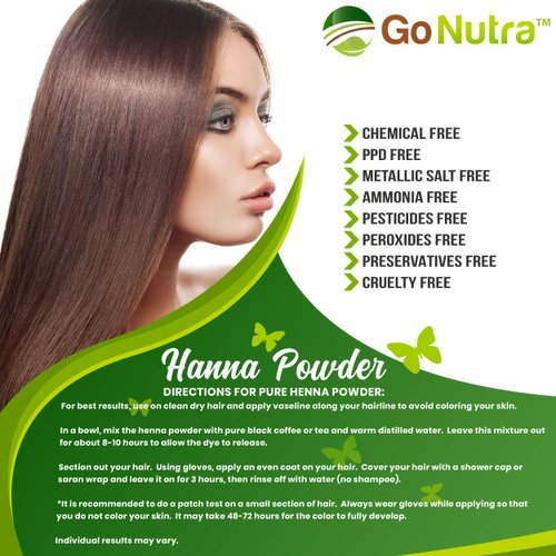 Organic Henna Powder For Hair Natural Hair Dye - (8oz) Red Henna Hair Color, Henna For Hair & Beard Natural Hair Color