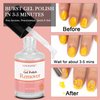 LOUINSTIC Gel Nail Polish Remover - Quick Remove Gel Nail Polish in 3-5 Minutes, Nail Polish Remover with Cuticle Care Oil for Nail Repair removedor de gel
