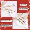 4 Pcs Christmas Hair Clips for Women Rhinestone Hairpin Christmas Baby Santa Hair Clip Set Holiday Christmas Hair Accessories Festive Gift