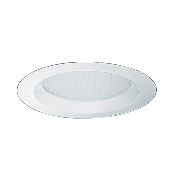 Juno Lighting 20-PW 6-Inch Albalite Trim with Reflector with Torsion Springs, Plastic White