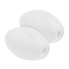 JEZERO Deep Water Fishing Floats: Great for Trail Markers, Dock Floats, Swim Buoy, Kayak Anchor Kit, Pool Buoy, Crabbing & Boats | White, 6" x 3", 2-Pack