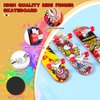 5 Packs Mini Finger Skateboard DIY Fingerboard Kit with Box Wrench Screwdriver Brackets Screws Wheels for Teens Adults Fingertip Movement Novelty Toys