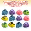 ArtCreativity Rubber Water Squirting Turtles, Pack of 12, Bathtub and Pool Toys for Kids, Safe and Durable Water Squirters, Birthday Party Favors, Goodie Bag Fillers