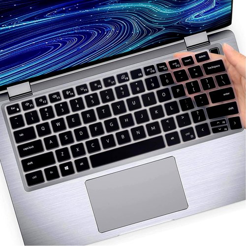 Keyboard Cover Skin for Dell Latitude 3440 5440 5430 5431 5420 14", Dell Latitude 14" 7440 7430 7420 7410, Dell Latitude 14" 9420 9430, Dell Latitude 9520 9510 7520 15.6" 2023 2022 2021 Laptop-Black