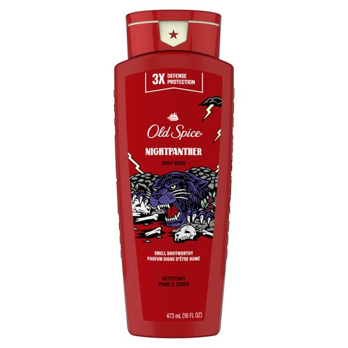 Old Spice Body Wash for Men, Nightpanther, Long Lasting Lather, 473 Milliliters