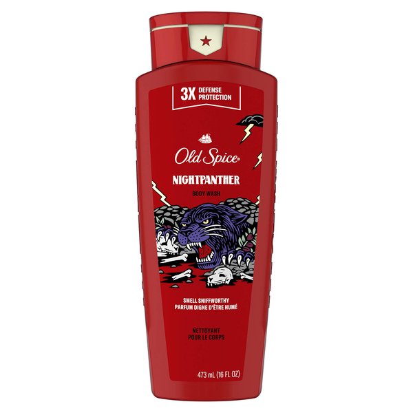 Old Spice Body Wash for Men, Nightpanther, Long Lasting Lather, 473 Milliliters