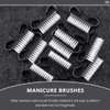 EXCEART Handle Grip Nail Brush 12Pcs Nail Dust Brushes Nail Cleaning Brushes with Handle Hand Fingernail Scrub Manicure Brushes